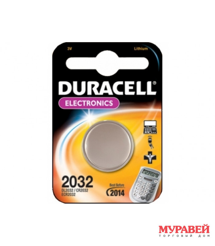 Батарейка DURACELL DL2032 3V Litium бл/1