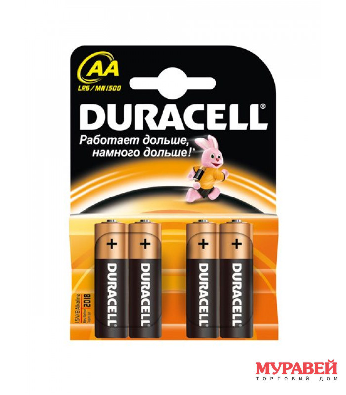Батарейка DURACELL LR6 1,5V Duralock Alkaline бл/4