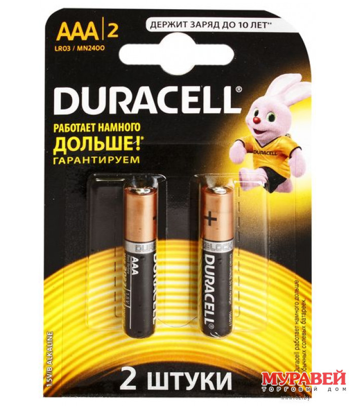 Батарейка DURACELL LR03 MN2400 Alkaline бл/4