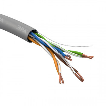 Кабель витая пара Эра U/UTP-Cu 4x2x24AWG Cat5e CU