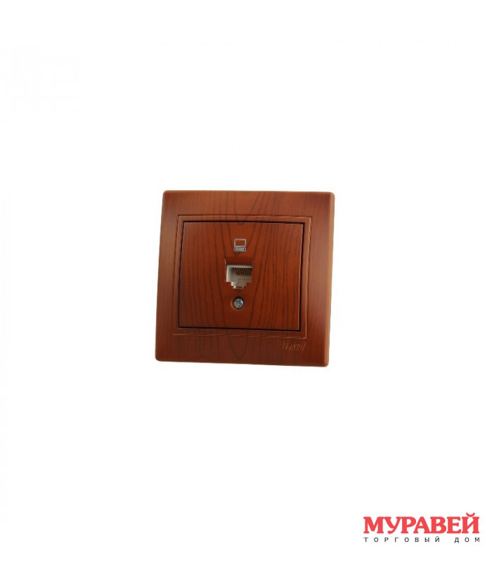 Розетка компьютерная, сосна LEZARD 701-0801-139