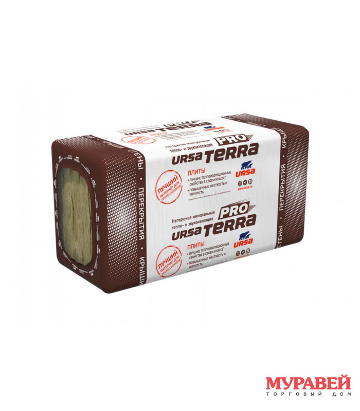 Утеплитель URSA Terra 34PN PRO (4,88м2) 50мм Плита