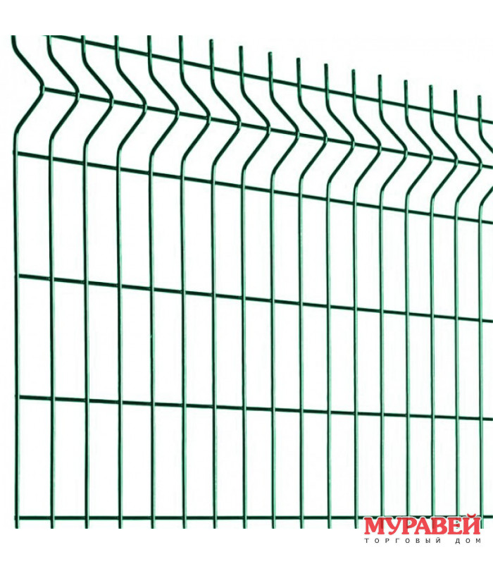 Секция заборная Fine ПП 1530х2500х3 мм RAL 6005