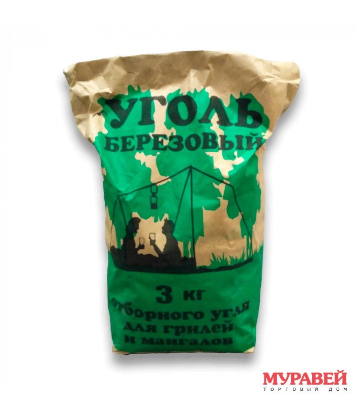 Уголь береза 3 кг Уголь береза 3 кг