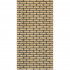 Панель листовая ХДФ 1220 × 2440 × 6 мм кирпич желтый
