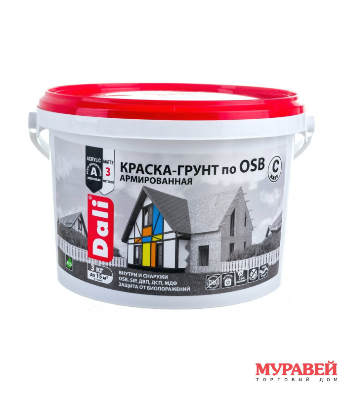 Краска-грунт по OSB Dali 3.0 кг