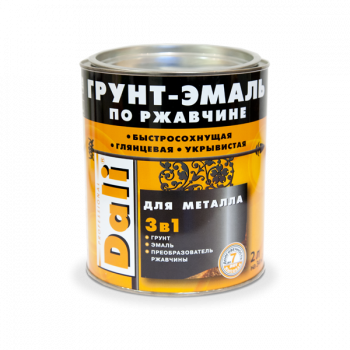 Грунт-эмаль по ржавчине красная 0,75 л Dali 