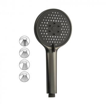 Лейка душевая массажная GFmark, графит