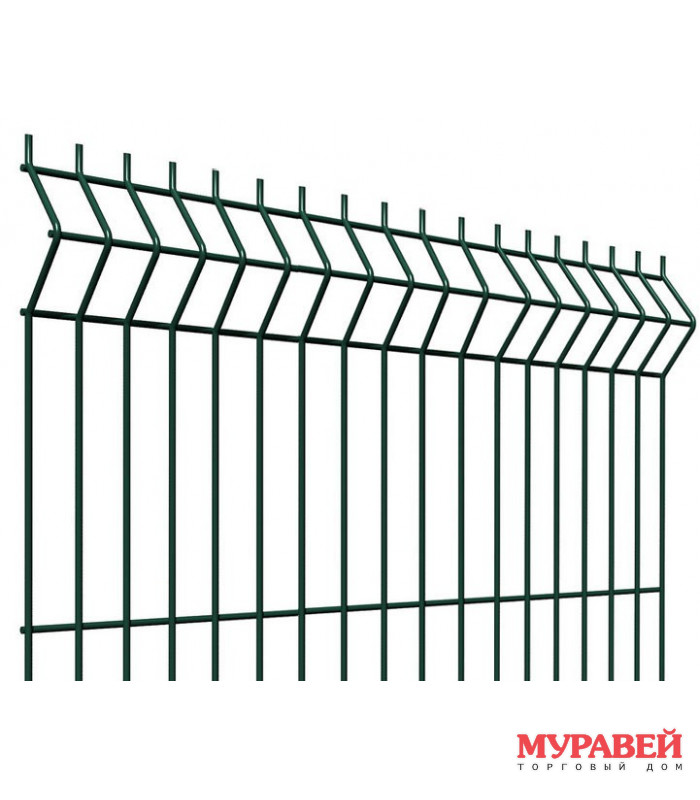Секция заборная Medium ПП 1030×2500х4 мм RAL 6005