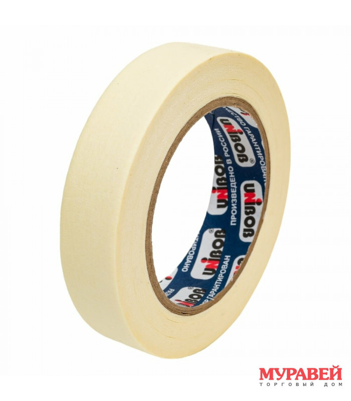 Скотч малярный 25мм х 50м Unibob