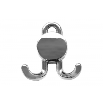 Крючок мебельный 2-х рожковый Trodos DMZ-30020, хром